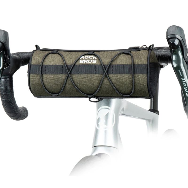 Rockbros 30110049001 bicycle handlebar 2 l - green zöld táska