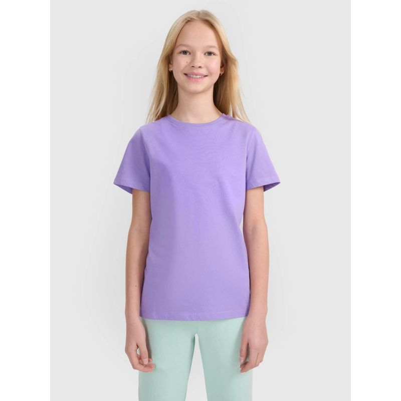 Girls' regular printed T-shirt 4F 4FJWSS25TTSHF2176-51S póló
