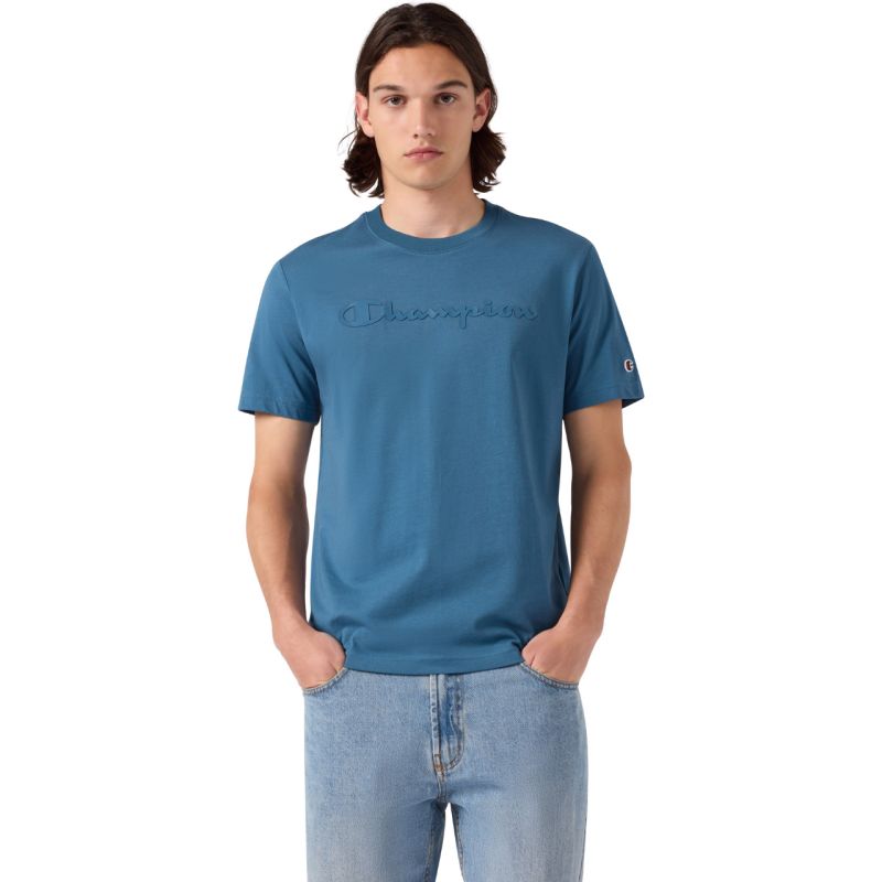 Champion Men's SS Tee 222992 BS133 kék férfi póló 222992BS133