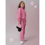 4F Regular sweatshirt without hood for girls kapucnis pulóver 4FJRSS26TSWSF2625-54S
