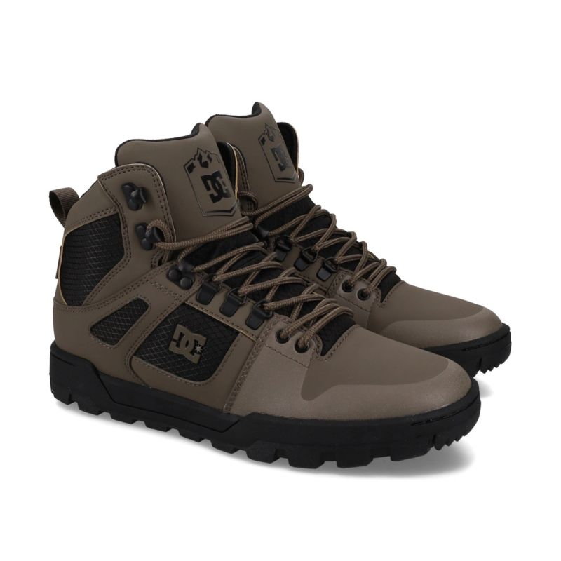 DC SHOES PURE HIGH TOP WR BOOT DC01803301 Olive fekete bakancs