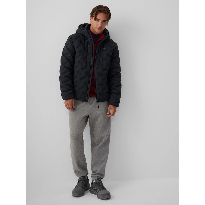 4F Men’s Winter Puffer Jacket with Synthetic Insulation kötött sapka 4FRAW26TDJAM1025-20S