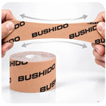 DBX Bushido Kinesiological Tape For Taping 5m Self-Adhesive Beige | czarny || beżowy zokni szalag DBX-TAPE-Brown