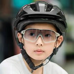 Rockbros LK-67 Youth Bike Helmet with Detachable Visor 54–58 cm - Gray szary helmets, lights
