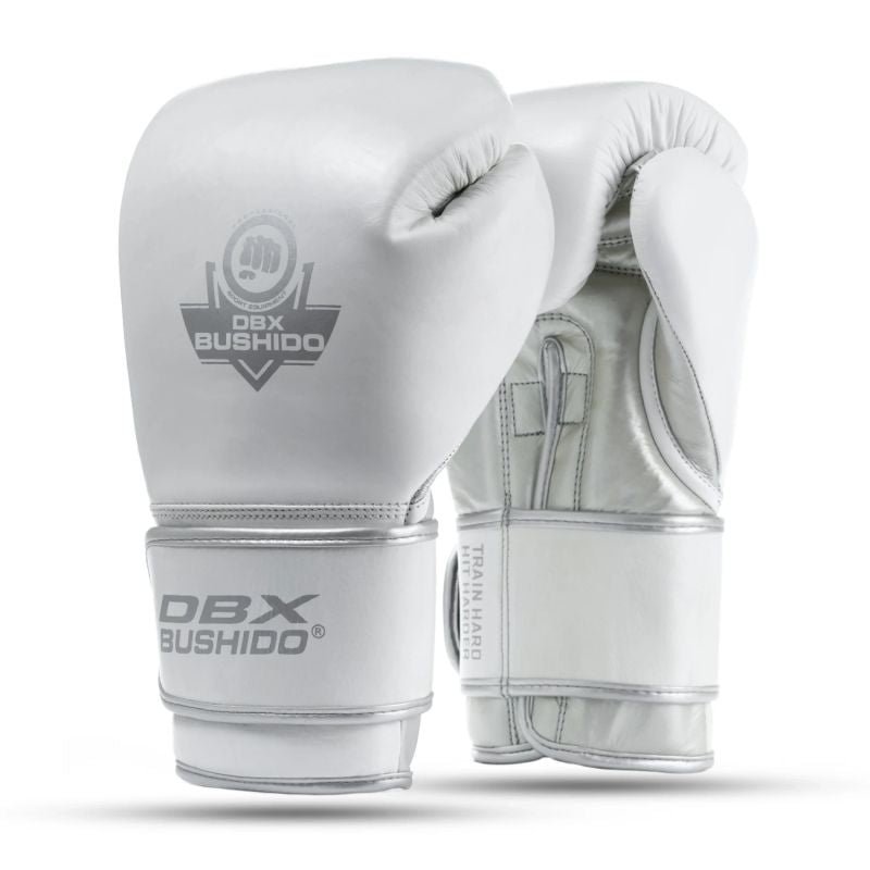 DBX Bushido Boxing gloves made of natural leather with multi-layer filling - PLATINUM - Legacy Series | kesztyű