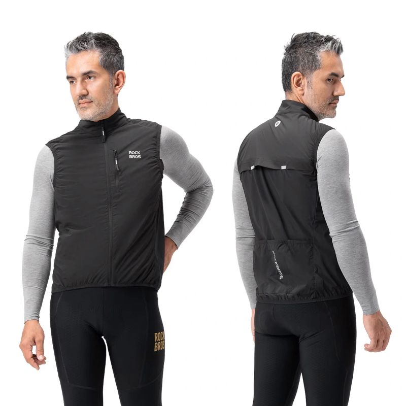Rockbros MJ012 thermal vest size L - black fekete vests