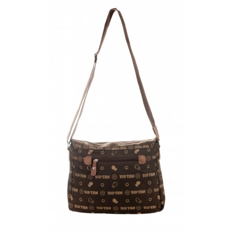 TOP TEN WEEKENDER brown sports shoulder barna táska