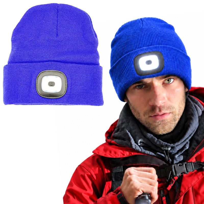 head Hat With 4-Led Headlamp 120 Lm 3 Modes For Tourism kék sapka GSP-1088235
