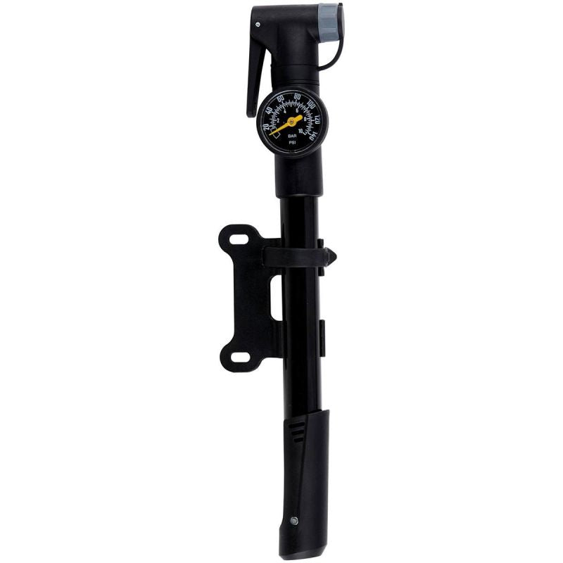Dunlop MINI BICYCLE PUMP WITH MANOMETER 120 psi (8 bar) BLACK fekete pumpa GSP-434285