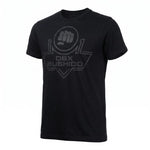 DBX Bushido Men's T-shirt Black Cotton T-shirt fekete póló TSRA-190-BK