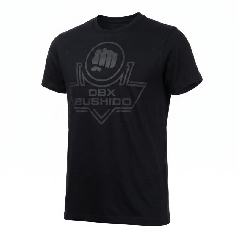 DBX Bushido Men's T-shirt Black Cotton T-shirt fekete póló TSRA-190-BK