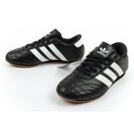 Adidas women's sports shoes Taekwondo Lace black fashionable leather