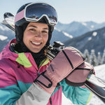 Meteor Hazy M winter mittens pink/black rózsaszín kötött sapka 17726