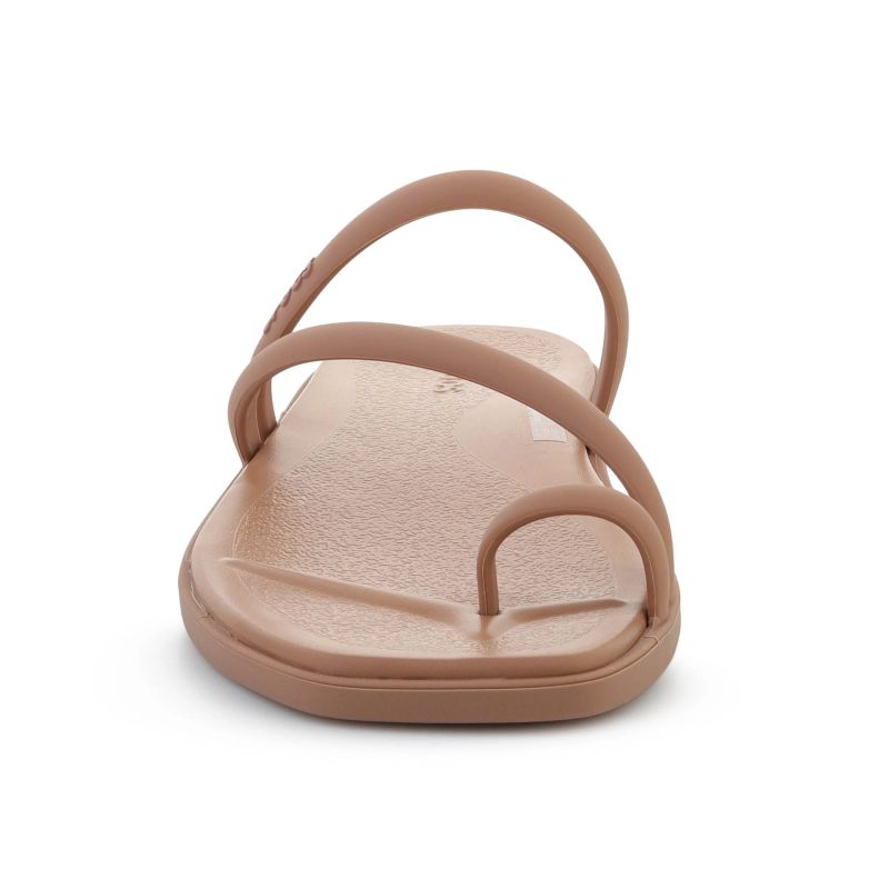 Crocs Miami Toe Loop Sandal In Milk Chocolate