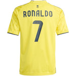 Adidas Al Nassr FC 2025/2026 Home Jersey for Kids, Yellow sárga gyerek póló JN7981