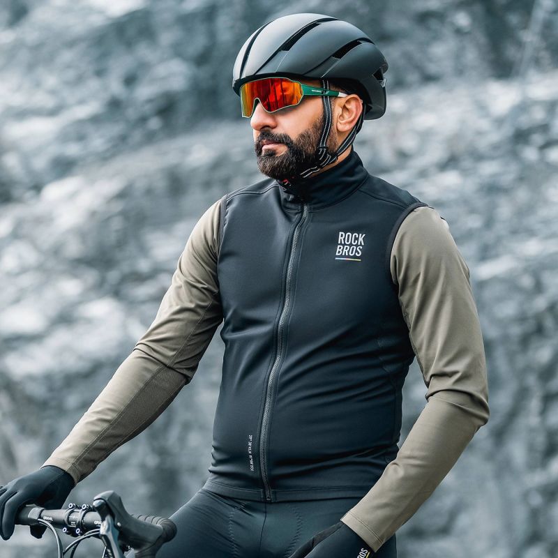 Rockbros ROAD TO SKY windproof vest insulated L - black l \ czarny vests