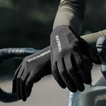 Rockbros cycling gloves spring/summer/autumn, full, size: L - black czarny \ l kesztyű