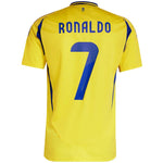 Adidas Al Nassr FC 24/25 Ronaldo Home Men's Jersey, Yellow, sárga férfi póló JP0459