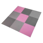 One Fitness Multipack MP10 puzzle mat pink and gray 9 pieces 10 mm szürke edzőfelszerelés 17-63-084
