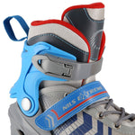 NH18192 4in1 GREY-BLUE SIZE S(29-33) ROLLER SKATES WITH HOCKEY SLEEVE NILS EXTREME kék görkorcsolya