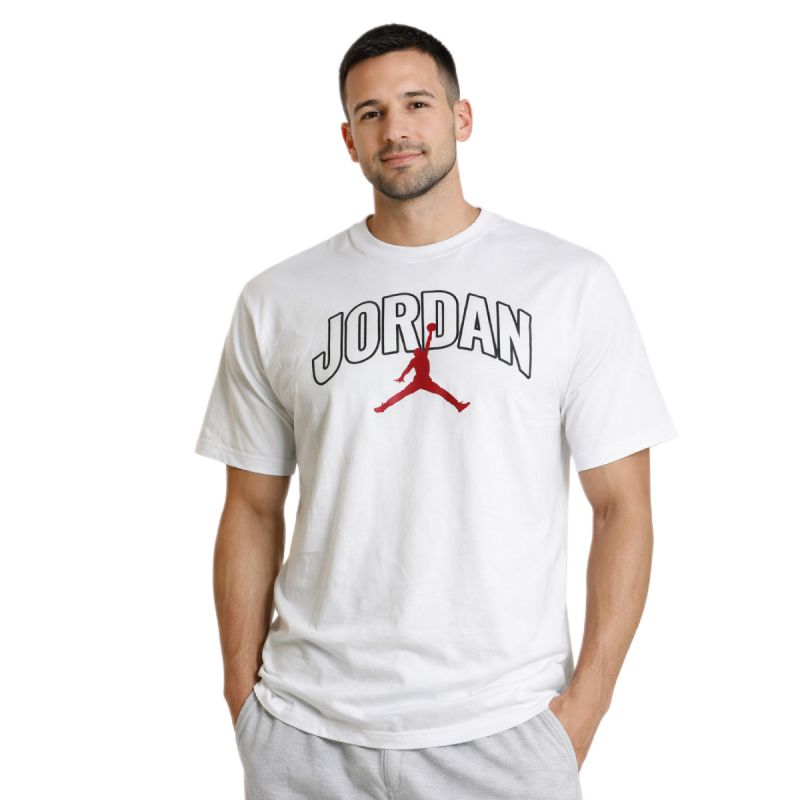 AIR Jordan Men's Brooklyn Arch Logo T-shirt White - fehér póló