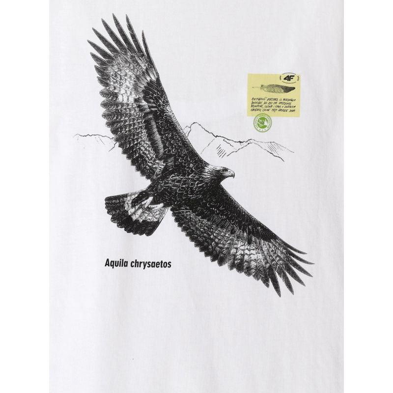 4F Men's regular printed T-shirt férfi póló 4FKAW26TTSHM4499-10S