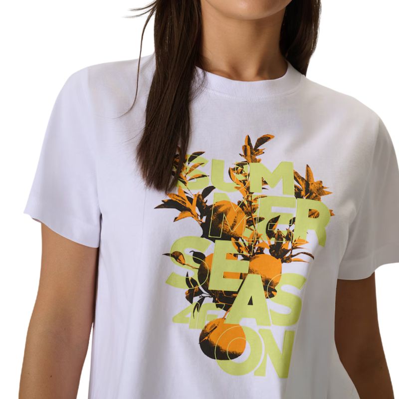 4F Women's T-shirt F2721 white 10S fehér póló 4FWSS26TTSHF272110S