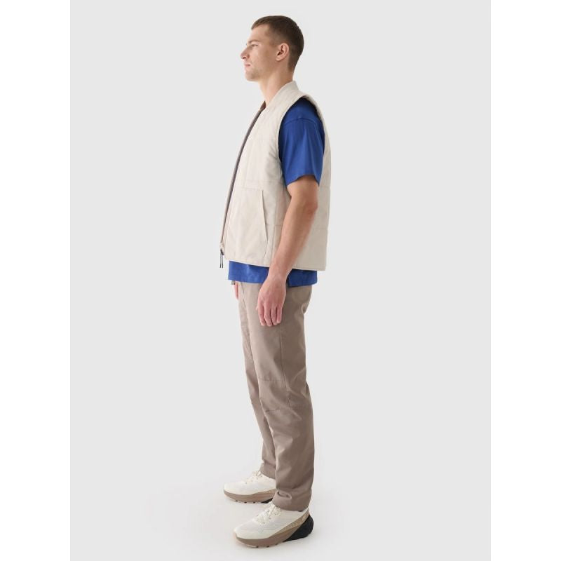 Men's down vest with stand-up collar 4F 4FRAW24TVESM171-12S mellény