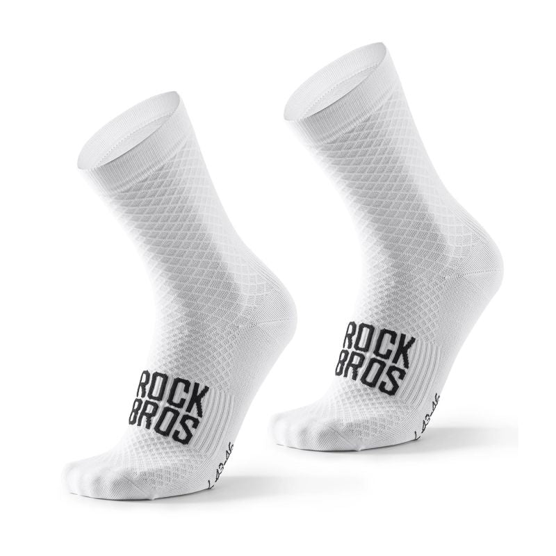 Rockbros 49210016001 ROAD TO SKY Cycling Socks 43-46 cm - White 43-46 cm \ biały ruházat