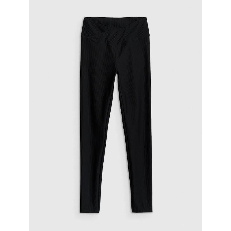 Women's ribbed knit leggings 4F 4FRSS26TTIGF328-20S