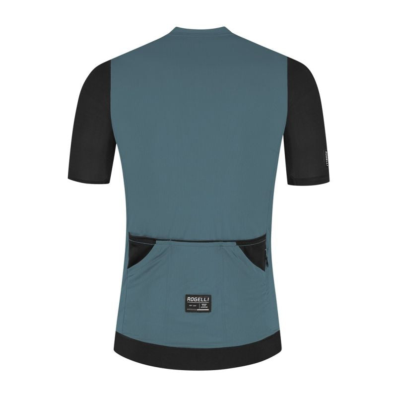 Rogelli DISTANCE II T-shirt blue- fekete póló