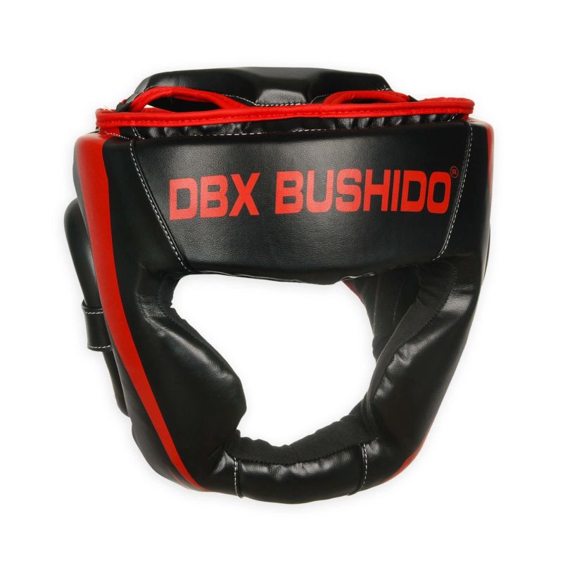 DBX Bushido Boxing Helmet - Phantom Red piros helmets, martial arts equipment
