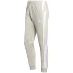 Men's adidas 3-Stripes Tricot Regular Tapered Pants Beige JY7721