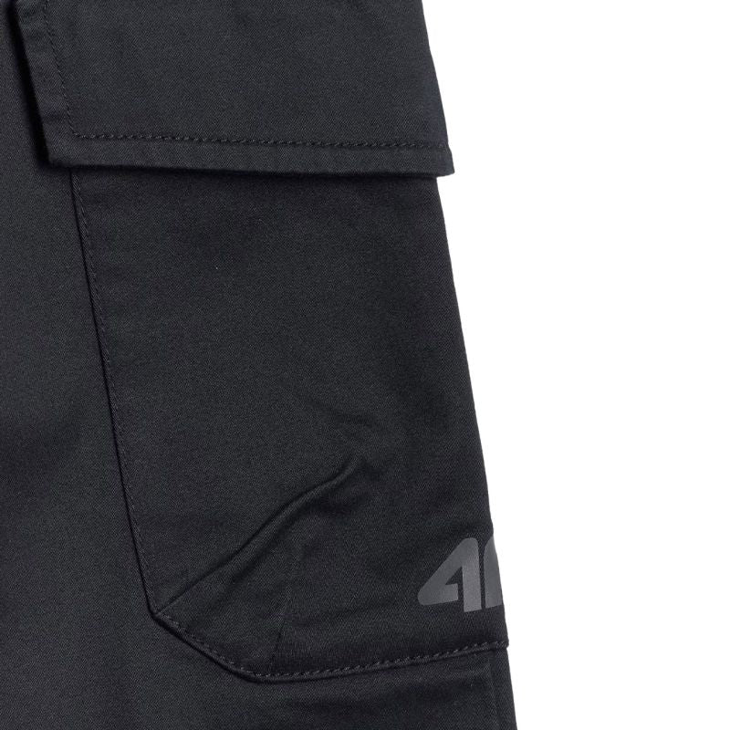 4f Men's trousers CAS M1210 deep black 4FWAW25TTROM1210 20S Ruházat