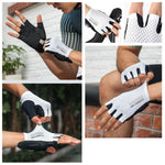 Rockbros ROAD TO SKY Short Shock Absorbing Cycling Gloves M - White m \ biały kesztyű 16220043002-211641
