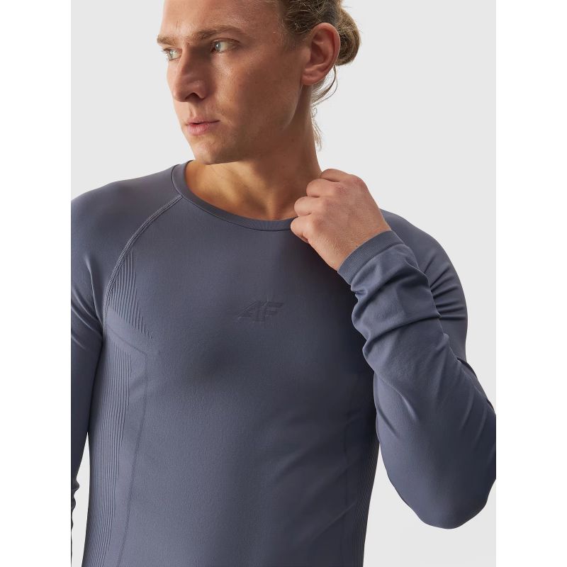 4f Men's seamless thermal underwear (top) 4FWAW24USEAM172-32S General