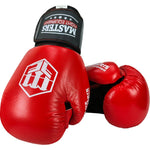 MASTERS FIGHT EQUIPMENT RBT-SIMPLE Leather Boxing Gloves kesztyű 012402-10