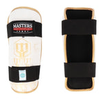 MASTERS FIGHT EQUIPMENT MASTERS NA-FIGHT shin guards (WAKO APPROVED) piros védőfelszerelés 03526-02M