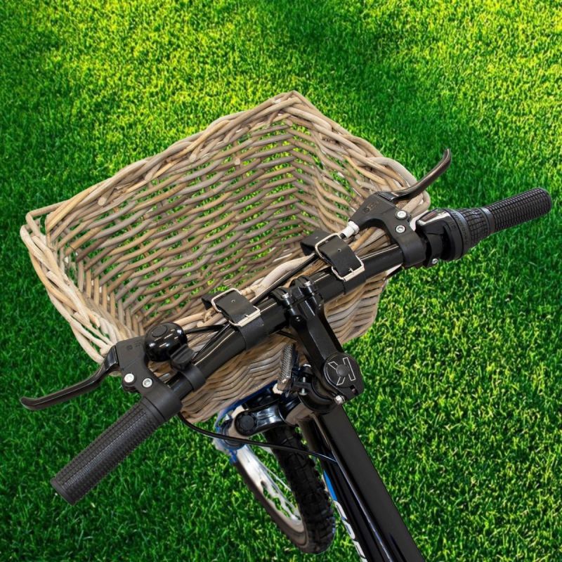 XQMAX Wicker Front Bicycle Basket kerékpár GSP-8007742