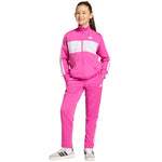 Adidas Seasonal Essentials Tiberio 3-Stripes Tricot Kids’ Tracksuit Pink rózsaszín szett KS5519