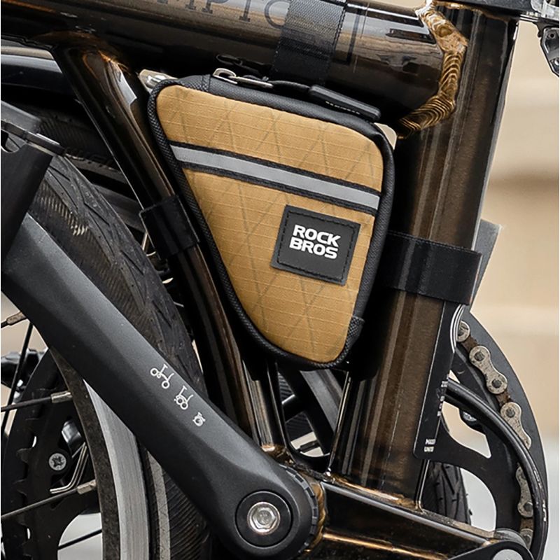Rockbros Triangle Bike Frame 0.25L - Brown brązowy \ 0.25 l táska