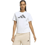Adidas Animal Graphic Women's T-Shirt White 2xs ruházat KT9719