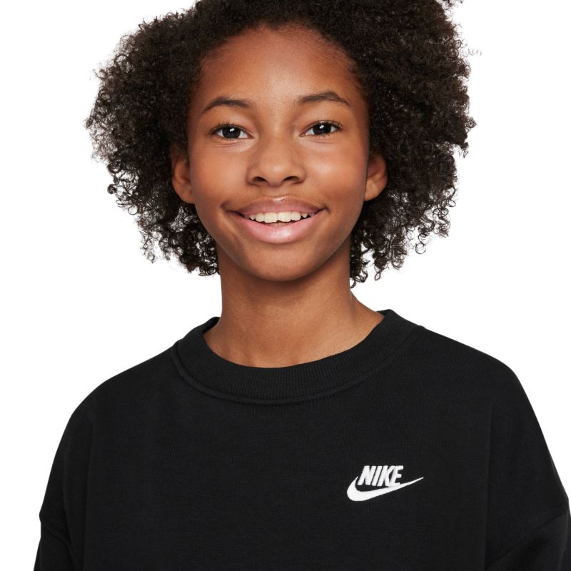 Nike Sportswear Club Fleece Kids' Sweatshirt FD2923 fekete pulóver