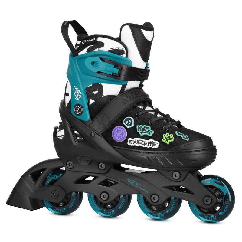 Na2053a Vibe Turquoise Roller Skates Size Xs(29-32) Nils Extreme türkiz görkorcsolya