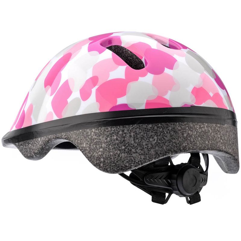 Meteor KS06 Hearts pink bike helmet size S 48-52cm Jr rózsaszín helmets