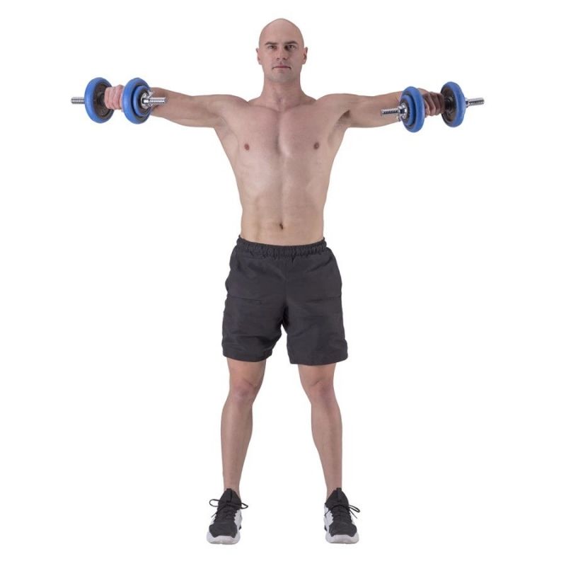 HMS SGG30 BAR 2-in-1 weight set (barbell and dumbbells) 30 kg póló 17-59-133