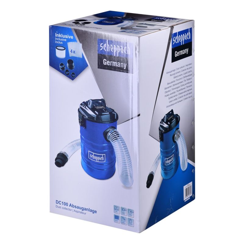 Scheppach DC100 chip extractor