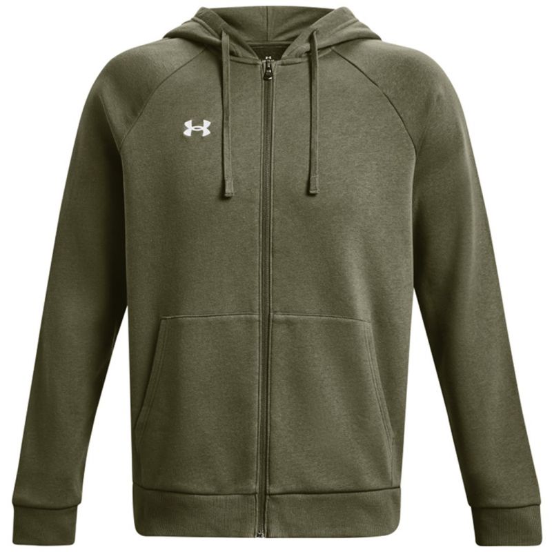 Under Armour Men’s Rival Fleece FZ Hoodie 1379767 khaki férfi kapucnis pulóver 140647_M