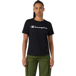 Champion Sleeve T-shirt Black 118428 KK001 fekete női póló 118428KK001