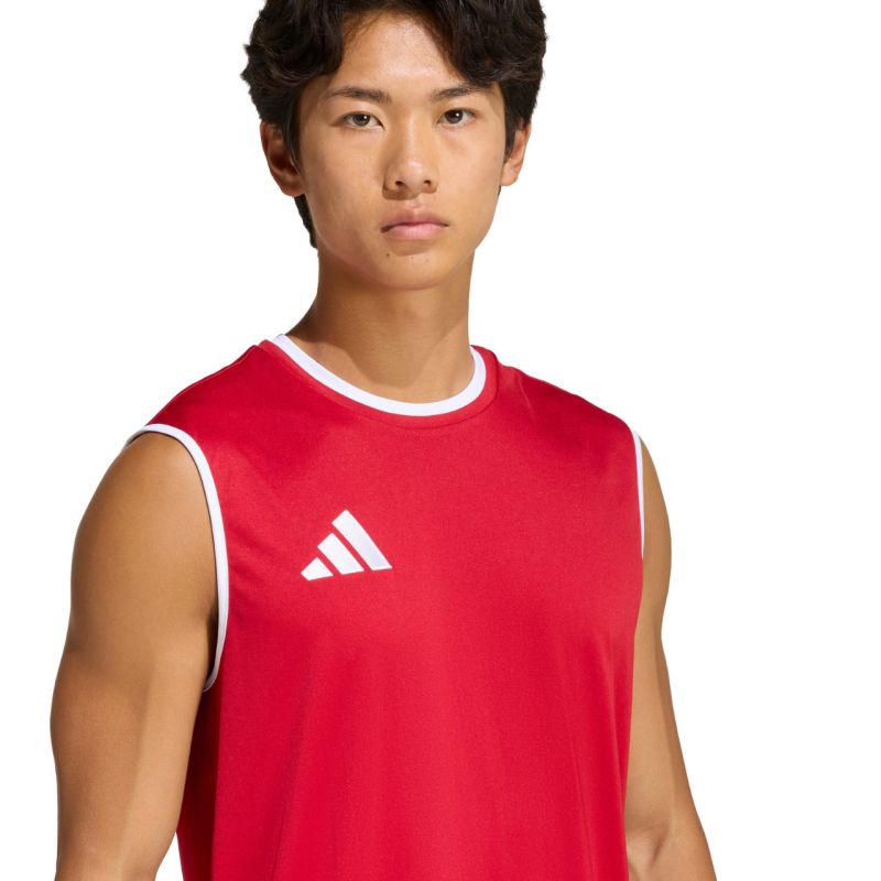 Adidas Entrada 26 Sleeveless Jersey Men's T-Shirt Red piros póló